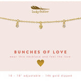Bunches of Love Dangle Necklace, Gold