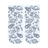 Space Adventure Coloring Socks