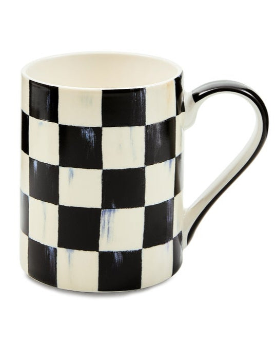 Courtly Check Porcelain Mug