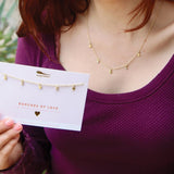 Bunches of Love Dangle Necklace, Gold