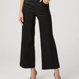 Anessa Wide Leg Jean, Black Fog Luxe Coating