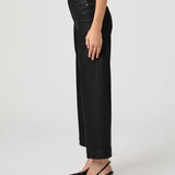 Anessa Wide Leg Jean, Black Fog Luxe Coating