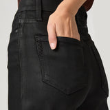 Anessa Wide Leg Jean, Black Fog Luxe Coating