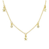 Shine So Bright Dangle Necklace, Gold