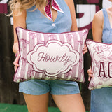 Howdy Bow Pattern Pillow