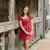 Pass The Fashion Dress, Maroon