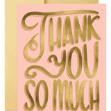 Lettering Thank You Card