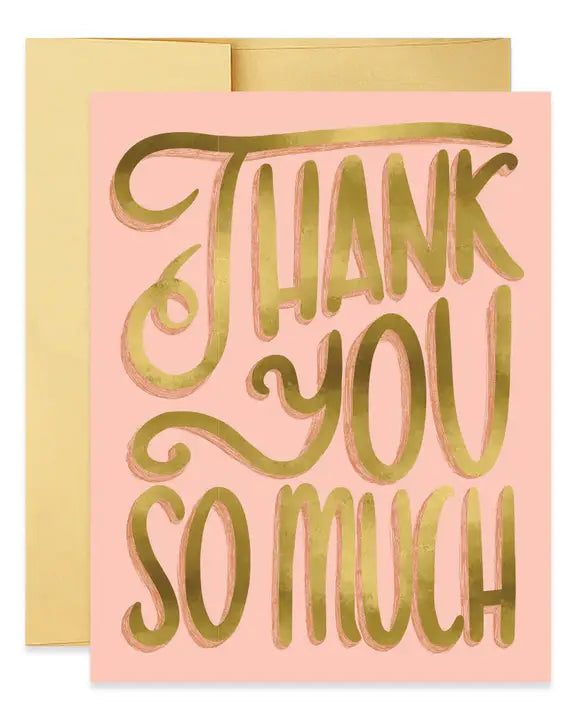 Lettering Thank You Card