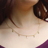 Shine So Bright Dangle Necklace, Gold