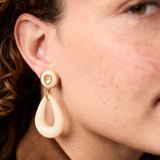 Carnaby Statement Earrings, Ivory