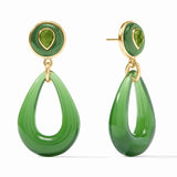 Carnaby Statement Earrings, Palmetto Green
