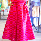 Milly Skirt, Sunset Stripe