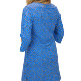 Megan Dress, Garden Lattice French Blue