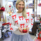 Bow Sweater, Ivory