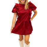 Rush The Field Dress, Maroon