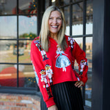 Nutcracker Ballet Sweatshirt, Red