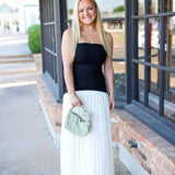 Follow Through Dress, Cream
