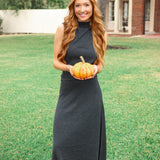 Deora Mock Sweater, Charcoal