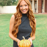 Deora Mock Sweater, Charcoal