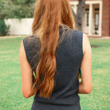 Deora Mock Sweater, Charcoal