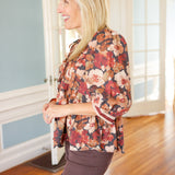 Change of the Seasons Top, Brown