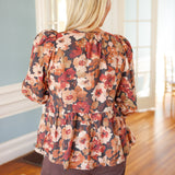 Change of the Seasons Top, Brown