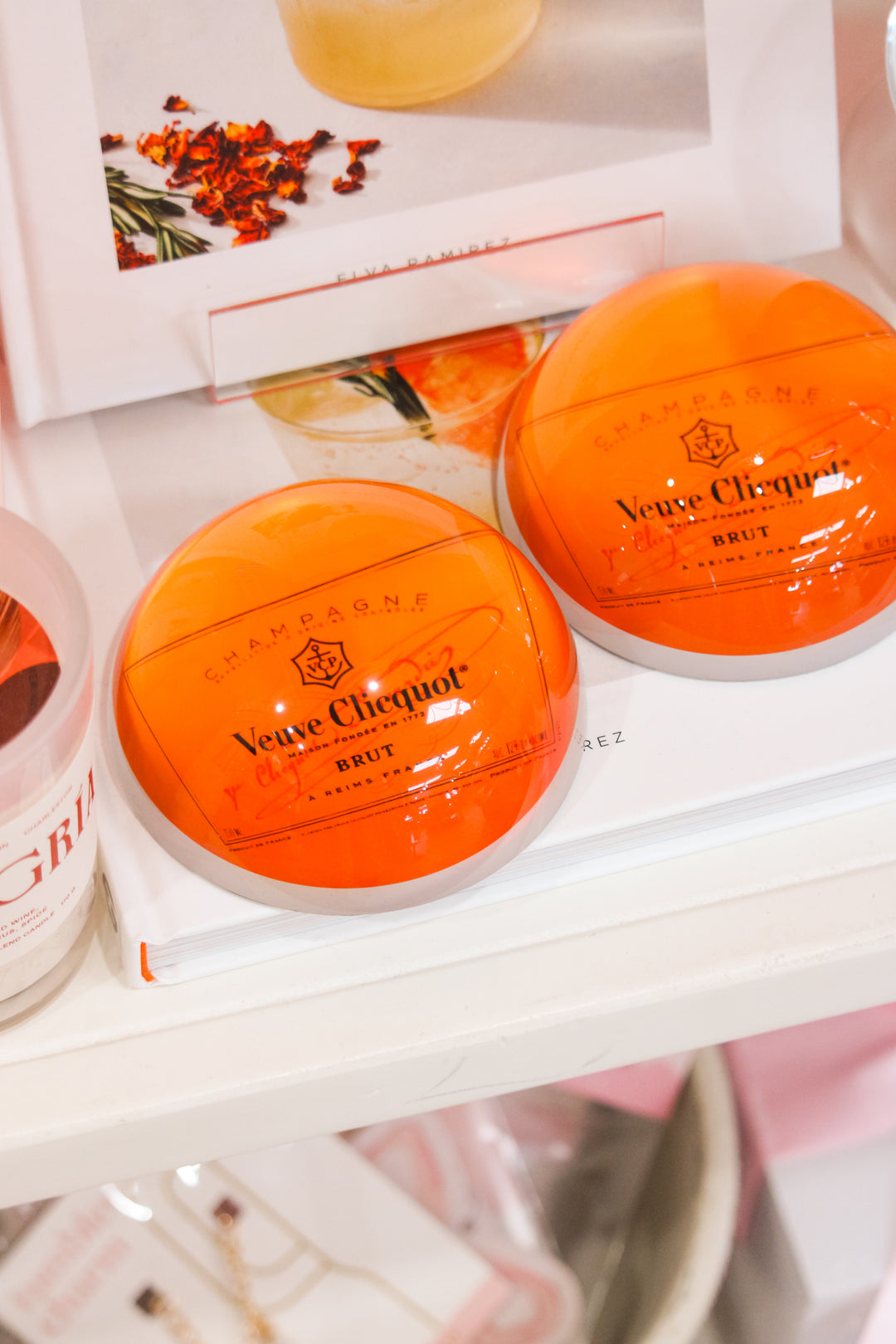 Orange Champagne Paperweight