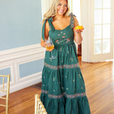Garden Grace Maxi Dress, Hunter Green
