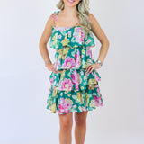 Pixie Dress, Pine Multi