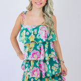 Pixie Dress, Pine Multi