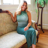 Garden Oasis Midi Dress, Green Multi