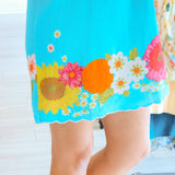 Ellie Dress, Wildflower Aqua