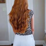 Iconic Spots Top, Leopard