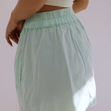 Get Free Poplin Pull on Shorts, Mineral Sea