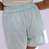 Get Free Poplin Pull on Shorts, Mineral Sea