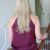 Galilea Top, Burgundy