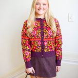 Meredith Cardigan, Golden Floral