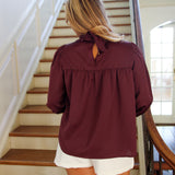 Cosette Blouse, Raisin