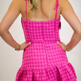 Vivi Romper, Pink Tweed