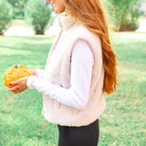 Brushed CozyChic® Puffer Vest, Stone