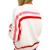 Red, Pink & White Stripe Santa Baby Sweater