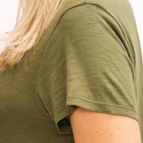 Knit V-Neck Maxi Dress, Italian Herb