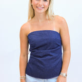 Extra Point Victory Top, Dark Denim