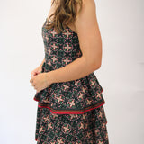 Rina Dress, Floral Tile