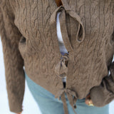 Always Me Tie Sweater, Brown