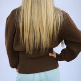 Take A Chance Cardigan, Brown