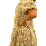 Bali Coral Mini Dress, Whisper White Combo