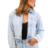 Glacia Sparkle Denim Jacket