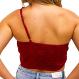 With A Twist Top, Maroon