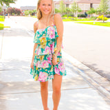 Pixie Dress, Pine Multi